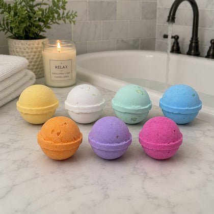 Cocoa Butter-Infused Mini Bath Bombs | Handmade Luxury Bath Bombs