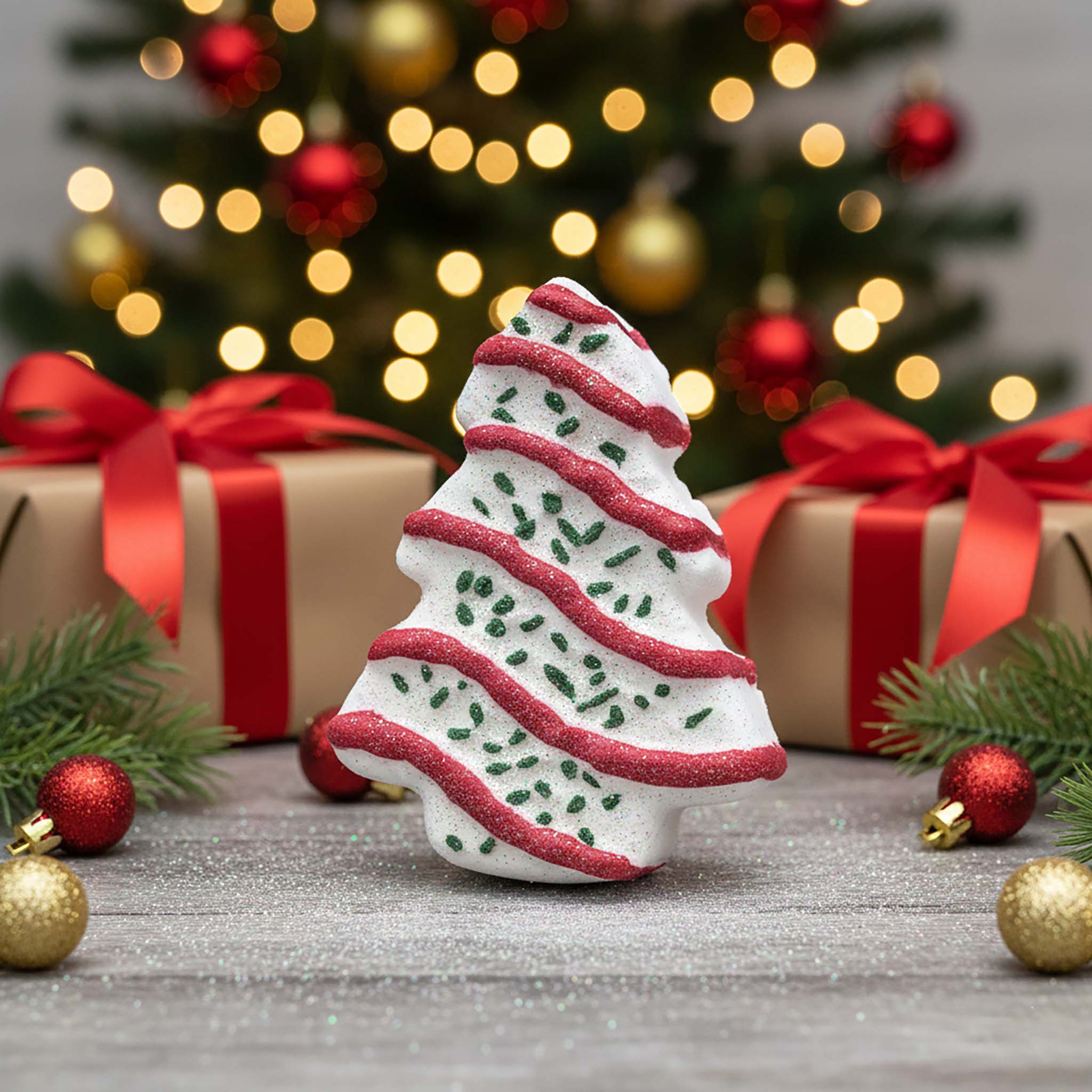 Christmas Cake Bath Bomb