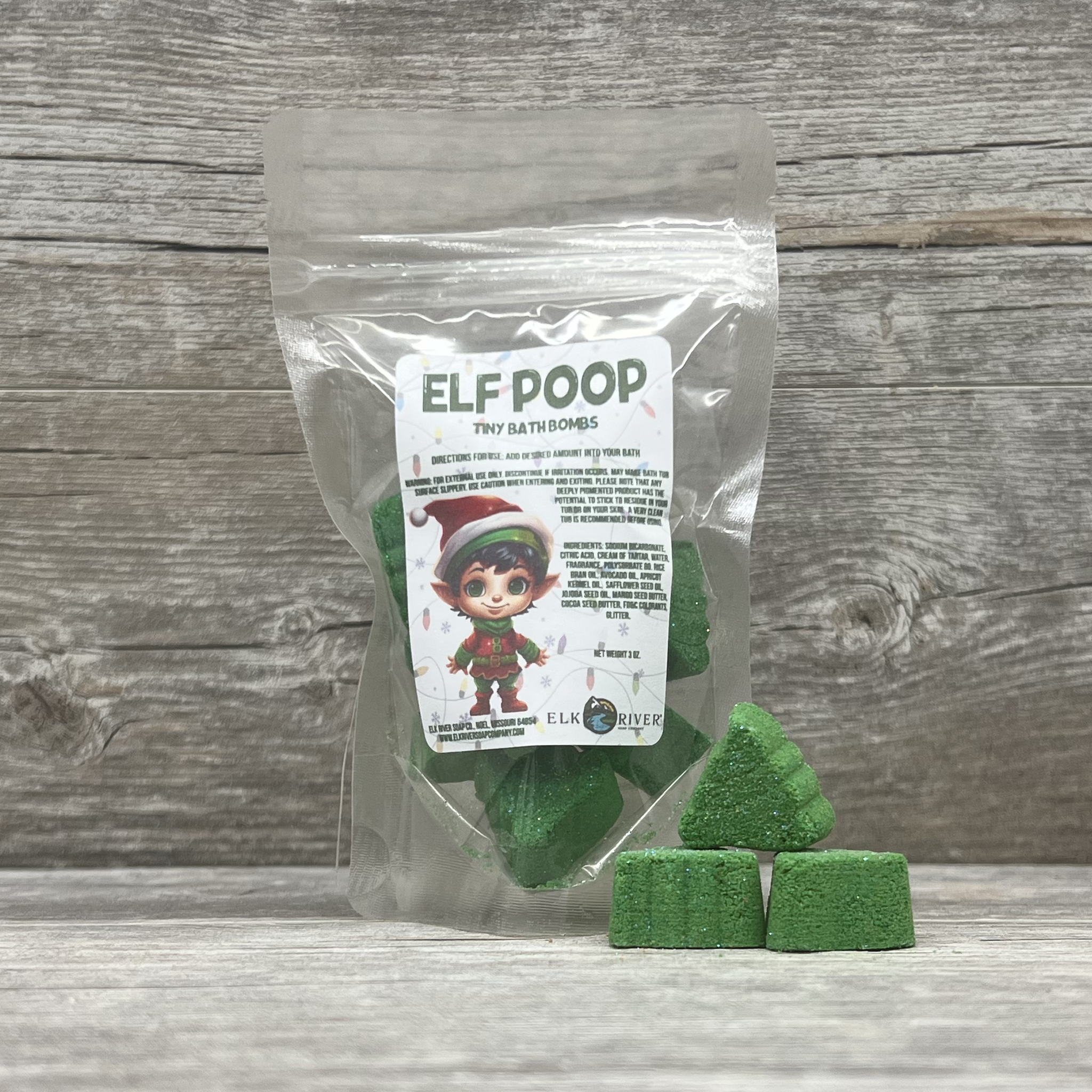 Elf Poop Tiny Bath Bombs